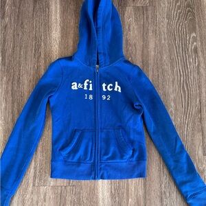 A&F Blue Zip-Up Hoodie